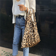 Load image into Gallery viewer, Leopard Reusable Shopper Bag