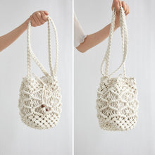 Load image into Gallery viewer, Handmade Cotton Bucket Bag