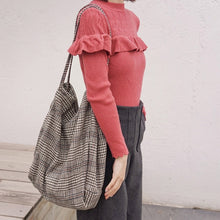 Load image into Gallery viewer, Scottish Pattern Woolen Canvas Bags Scottish Pattern