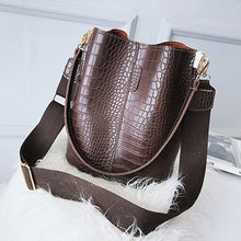 Load image into Gallery viewer, Leather Stone Pattern Crossbody Bag