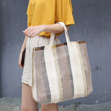 Load image into Gallery viewer, Striped Pattern  Oversize Big Tote