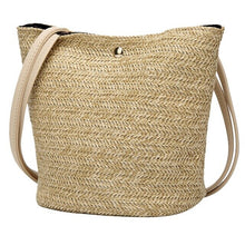 Load image into Gallery viewer, Straw Bag Bucket