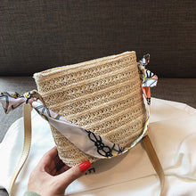Load image into Gallery viewer, Women Straw  Shoulder Bag
