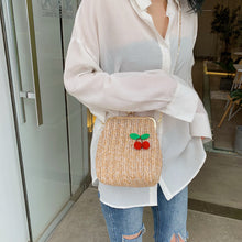 Load image into Gallery viewer, Straw Rattan Chain Bag