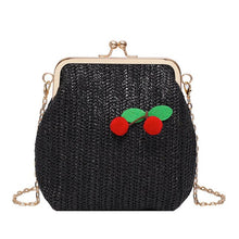 Load image into Gallery viewer, Straw Rattan Chain Bag