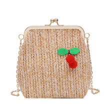 Load image into Gallery viewer, Straw Rattan Chain Bag